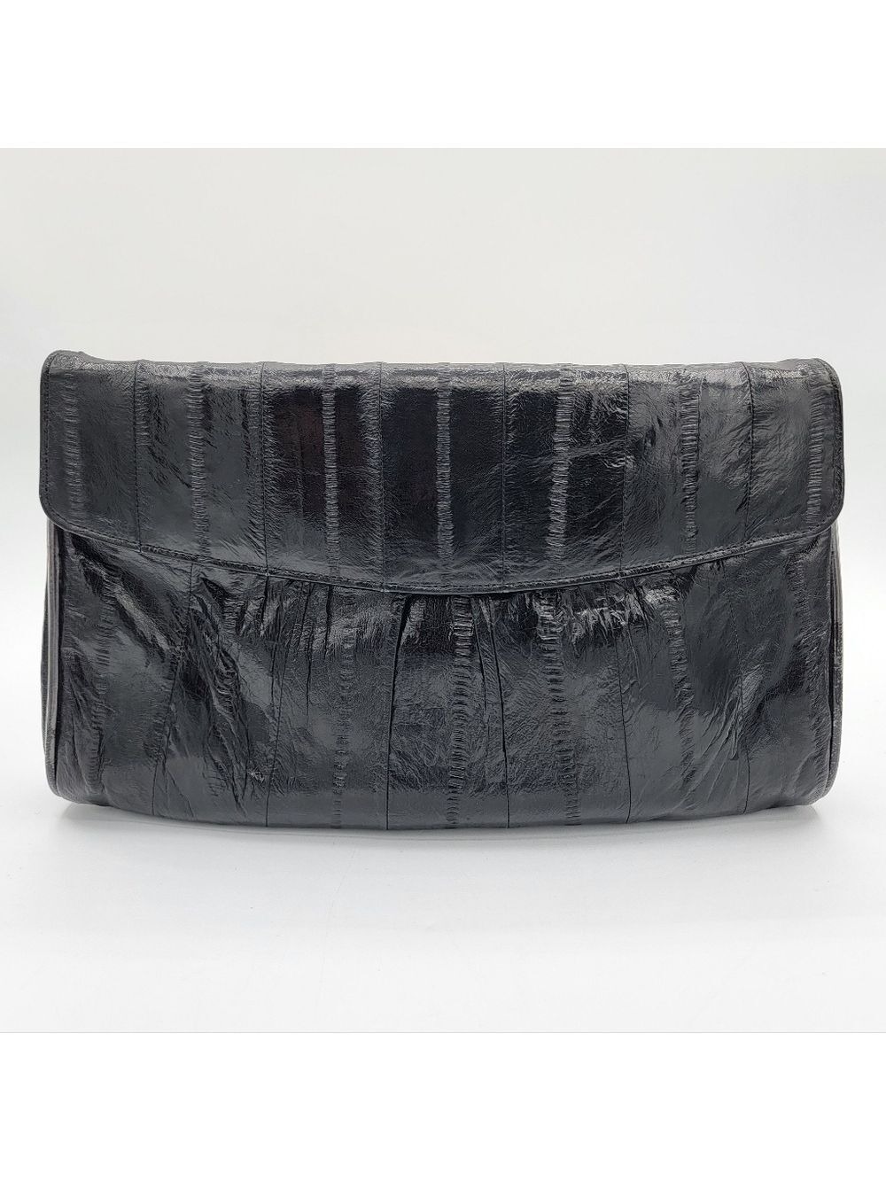 Vintage Black Eelskin Clutch #2759